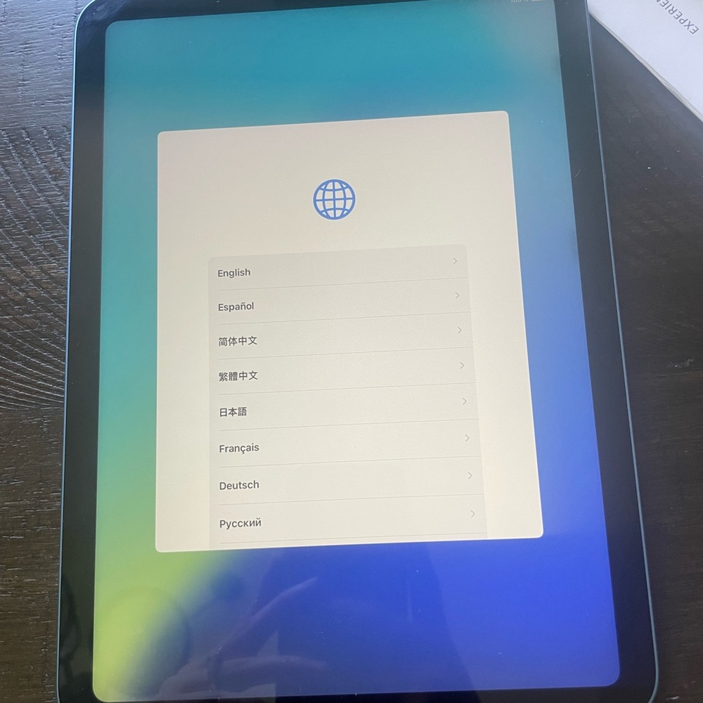 Blue iPad 10th Generation